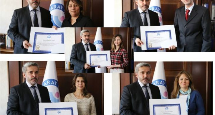 Unvanda Yükselen Akademisyenlere Belgeleri Verildi