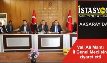 Vali Ali Mantı İl Genel Meclisini ziyaret etti