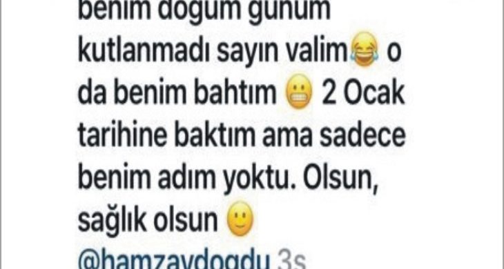 Vali Aydoğdu’dan Fatma Öğretmene çiçekli kutlama