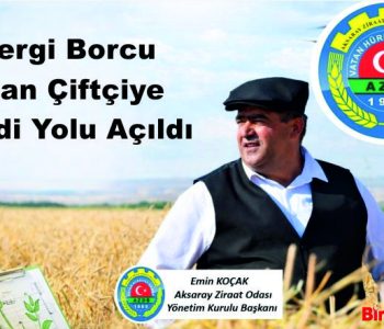 Vergi Borcu Olan Çiftçiye Kredi Yolu Açıldı