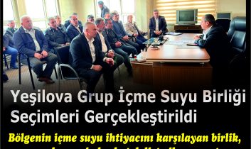 Yeşilova Grup İçme Suyu Birliği Seçimleri Gerçekleştirildi