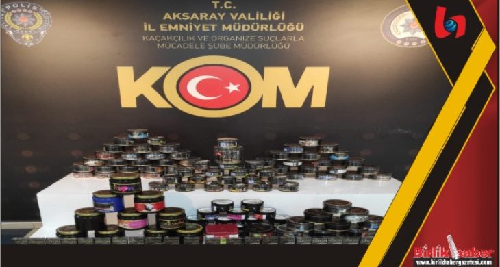 Yüzlerce Nargile Tütünü ele geçirildi