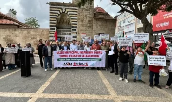 Adana’da STK’lardan İsrail’e ‘Sumud filosu’ tepkisi