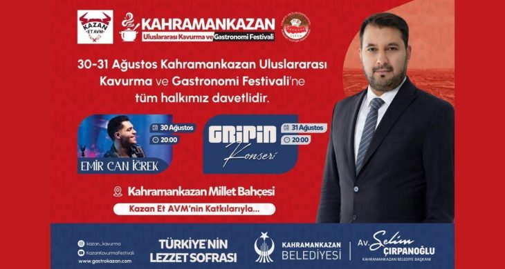 Kahramankazan’da etin ve lezzetin festivali başlıyor!