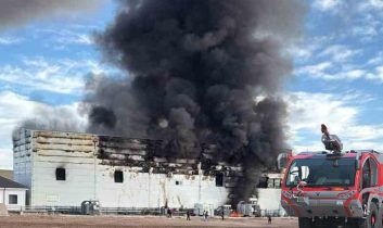 Afyonkarahisar’da elektrik üretim tesisinde yangın çıktı