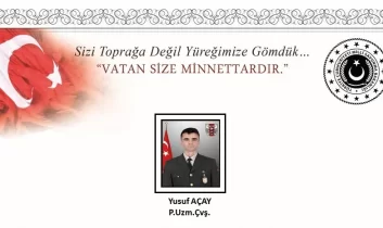 Ağrı’da askeri araç kazası: Piyade Uzman Çavuş Yusuf Açay şehit oldu