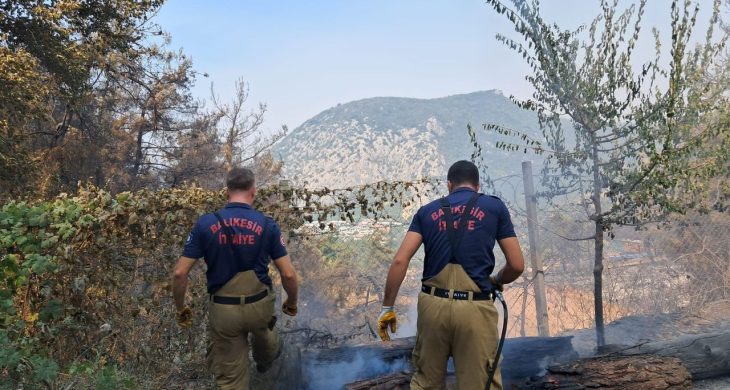 Balıkesir’den Bursa’ya yangınla mücadelede tam destek