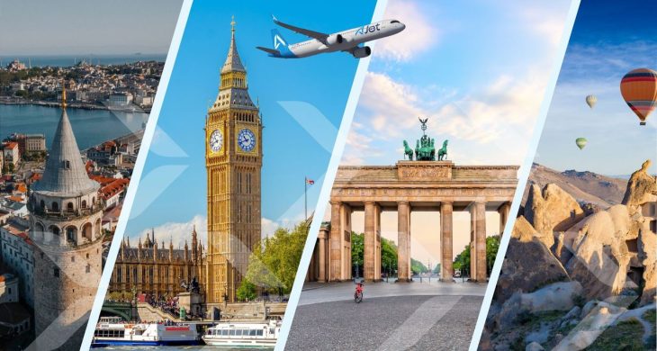 AJet’ten 9 ülkeye 9 euroya seyahat fırsatı