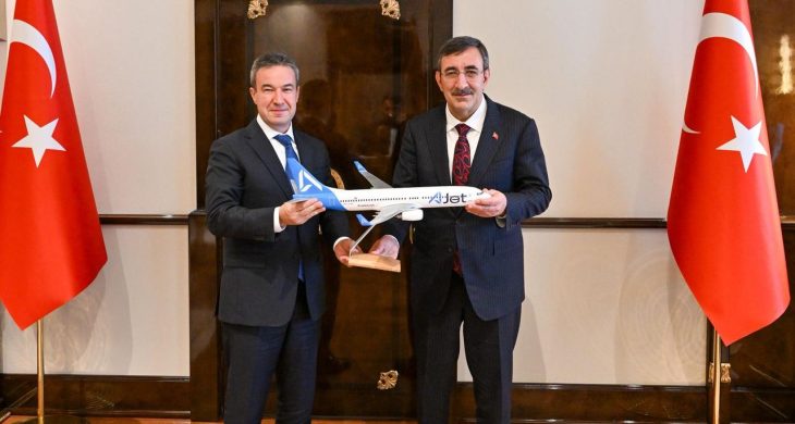 Cumhurbaşkanı Yardımcısı Cevdet Yılmaz, AJet Genel Müdürü Kerem Sarp’ı kabul etti