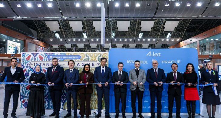 AJet’ten İstanbul–Prag hattı: İlk sefer törenle gerçekleştirildi