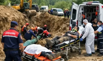 Akçakoca’da toprak kaymasında “acı” sonuç; 1 işçi hayatını kaybetti
