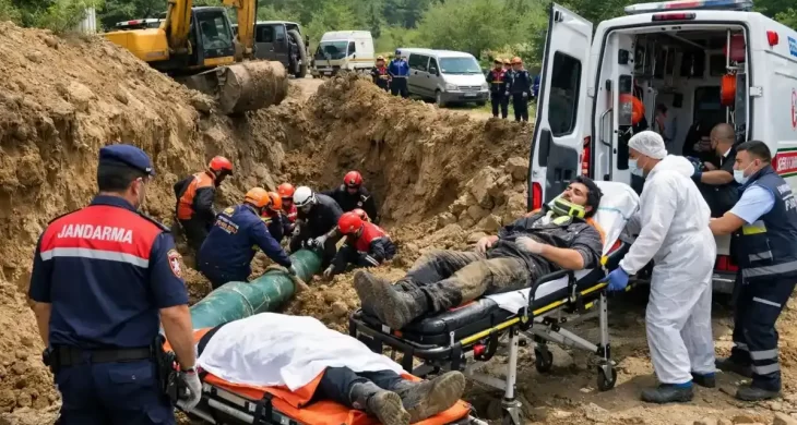 Akçakoca’da toprak kaymasında “acı” sonuç; 1 işçi hayatını kaybetti