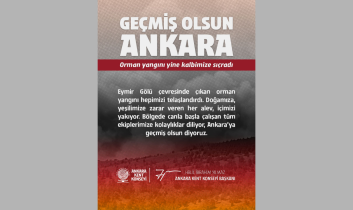 Ankara Kent Konseyi Başkanı Yılmaz’dan Eymir Gölü orman yangınına geçmiş olsun mesajı