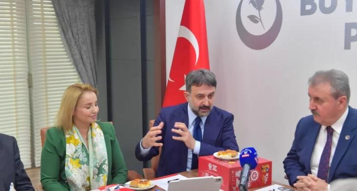 AKK Başkanı Yılmaz Büyük Birlik Partisi Genel Başkanı Destici’yi ziyaret etti