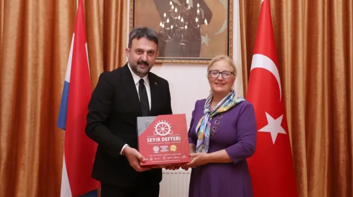 AKK Başkanı ve ATO Başkan Vekili Halil İbrahim Yılmaz Lahey Büyükelçisi Fatma Ceren Yazgan’ı ziyaret etti