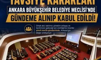 AKK Tavsiye Kararları Ankara Büyükşehir Belediyesi Meclisi’nde kabul edildi