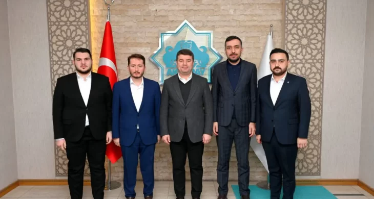 Aksaray Belediye Başkanı Dr. Evren Dinçer, TÜGVA yöneticilerini ağırladı