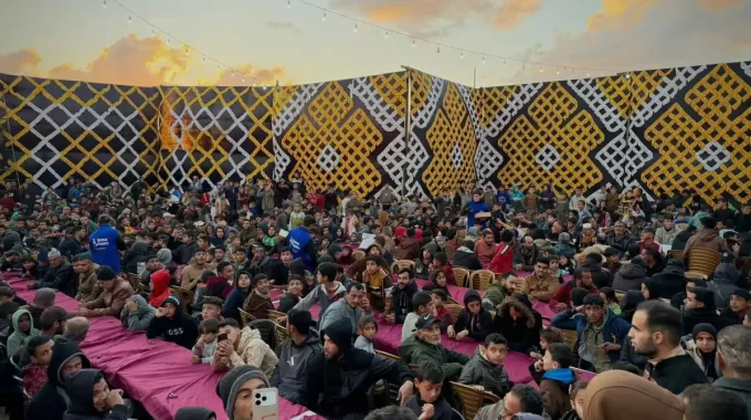 Aksaray Belediyesi Gazze’de ramazan boyunca her gün 1.000 kişilik iftar sofrası kuruyor