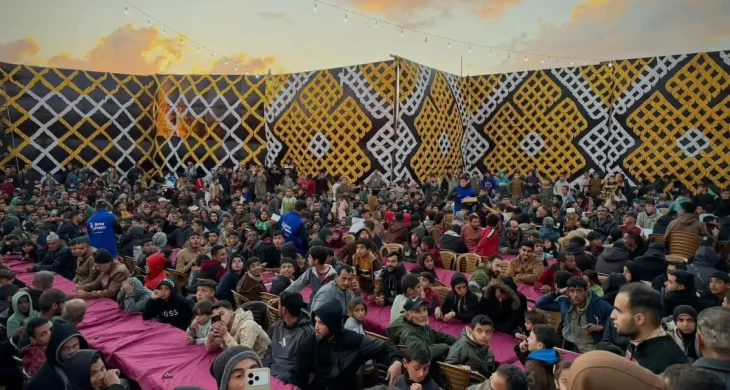 Aksaray Belediyesi Gazze’de ramazan boyunca her gün 1.000 kişilik iftar sofrası kuruyor