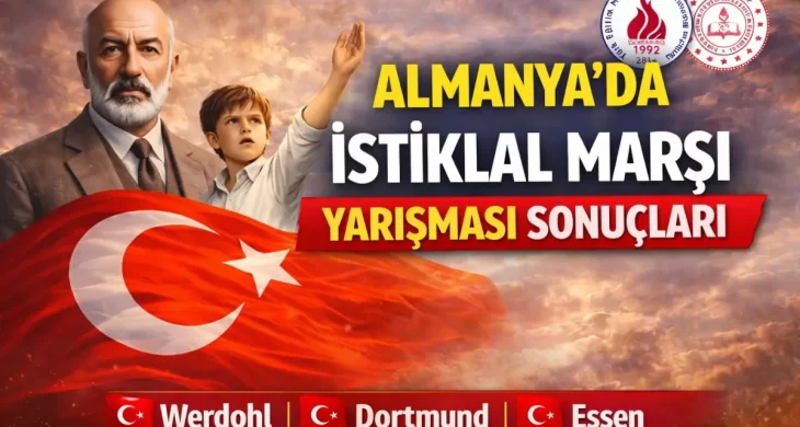 Almanya’da “İstiklal Marşı’nı Güzel Okuma” yarışması sonuçlandı