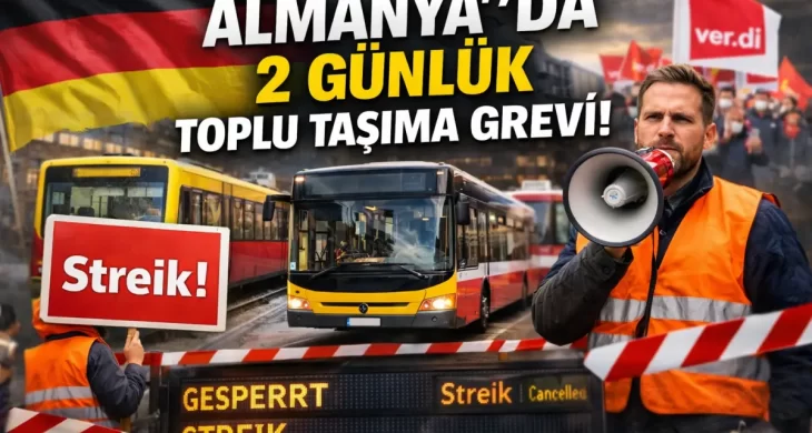 Almanya’da 2 günlük uyarı grevi