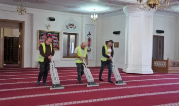 Ankara Keçiören’de ibadethanelerde temizlik çalışması