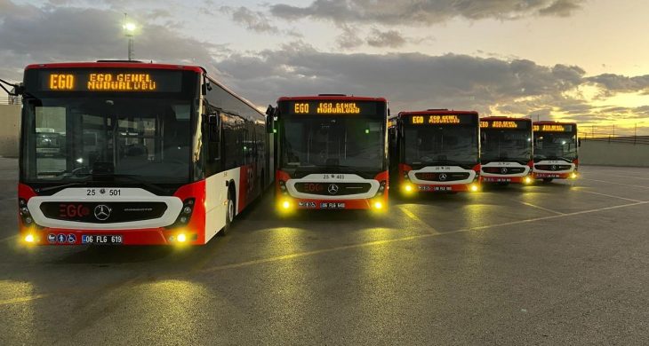 Ankara Büyükşehir Belediyesi’nden Başkent’e 5 yeni otobüs
