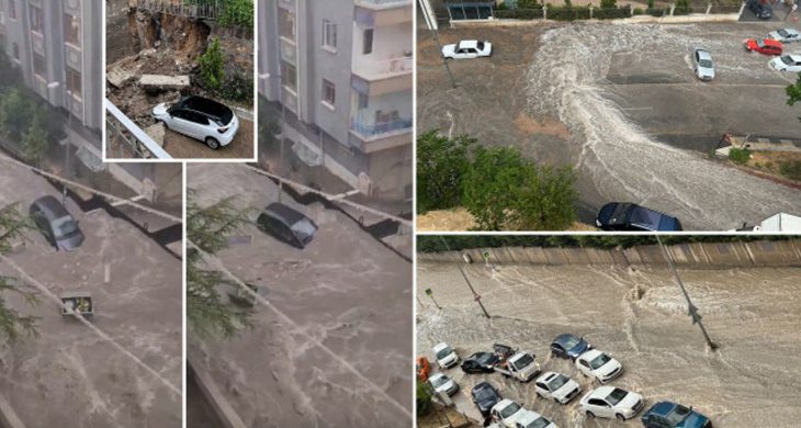 Ankara’da sağanak sele dönüştü: Alt geçitleri sel bastı, çatılar uçtu