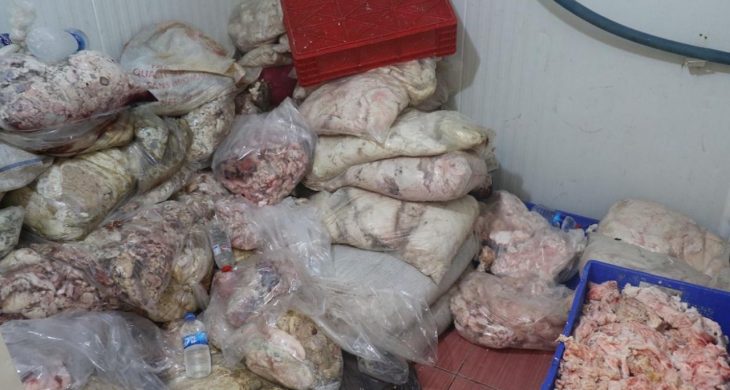 Ankara’da 3 iş yerinde 17 ton bozuk et ele geçirildi