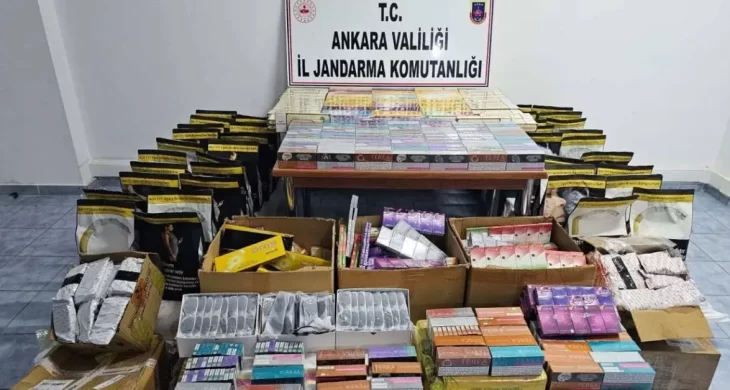 Ankara’da kaçak ürün operasyonu: Tırdan binlerce ürün çıktı