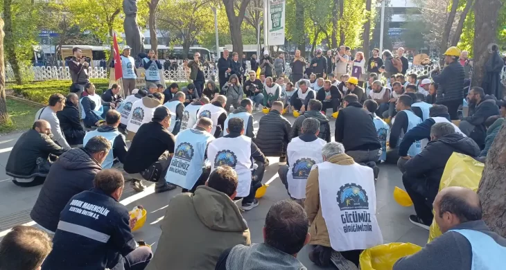 Ankara’da maden işçilerinin açlık grevi eylemi 6. gününde devam ediyor