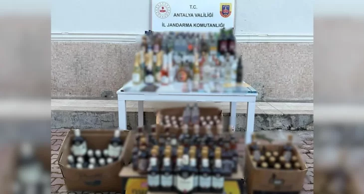 Antalya’da kaçakçılık operasyonu: 1 tonu aşan kaçak alkol ele geçirildi