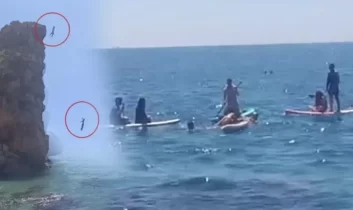 Antalya’da korku dolu anlar: Falezlerden atladı