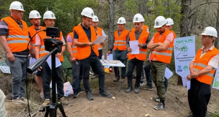 Antalya’da orman işçilerine MYK sınavı yapıldı