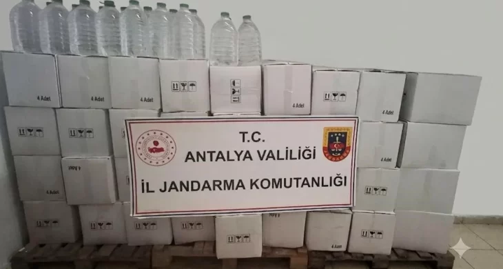Antalya’da sahte içki şebekesine operasyon