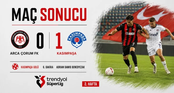 ARCA Çorum FK 0 Kasımpaşa 1 Çorum