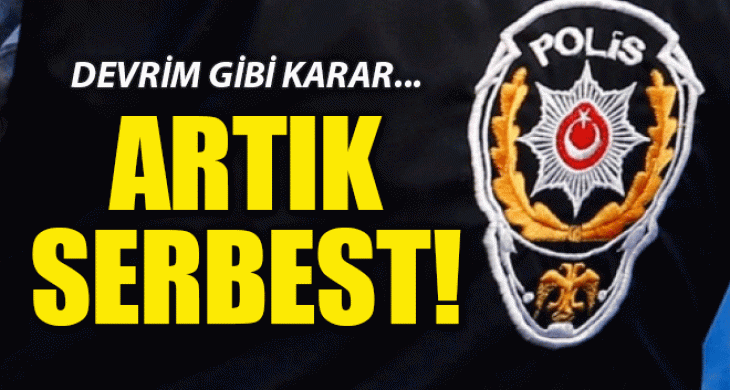 Artık polislerde de başörtüsü serbest