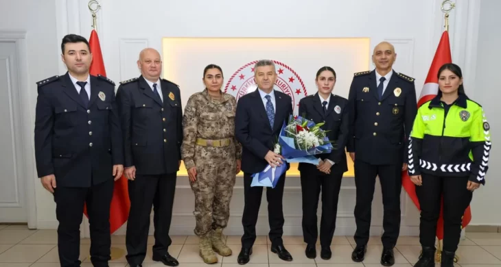 Artvin Valisi Ergün, Polis Teşkilatı’nı kabul etti