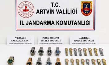 Artvin’de 57 milyon lira değerinde kaçak saat ele geçirildi