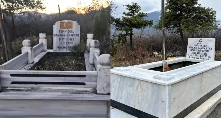 Artvin’de şehit mezarlarının bakımı yapıldı