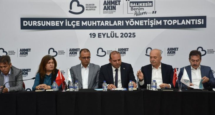 Balıkesir Büyükşehir Dursunbey’de muhtarlarla buluştu