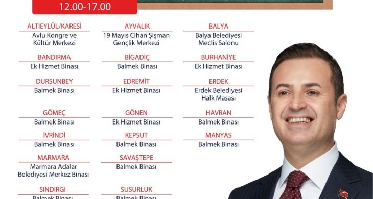 Ahmet Akın’dan 20 ilçede YKS tercih desteği