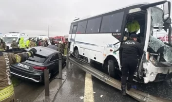Başakşehir’deki kazada kalbi duran polis hayata döndürüldü
