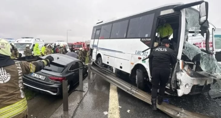 Başakşehir’deki kazada kalbi duran polis hayata döndürüldü