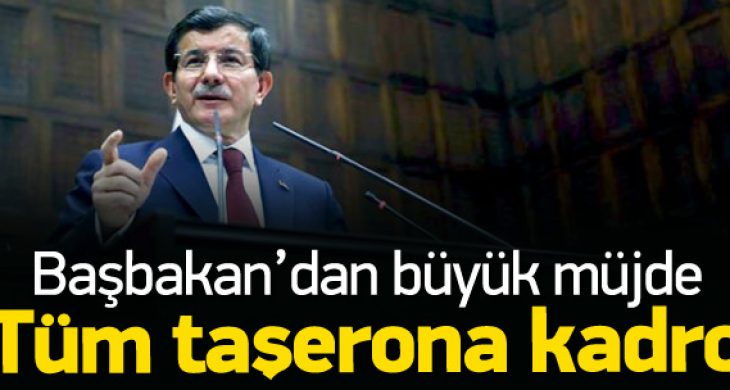 Davutoğlu’ndan taşeron işçilere müjde!