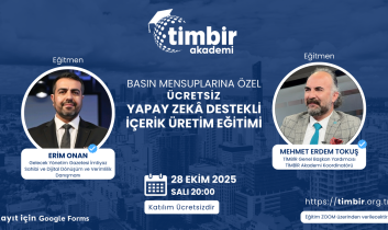 TİMBİR Akademi’den Ücretsiz Yapay Zekâ İçerik Üretim Eğitimi