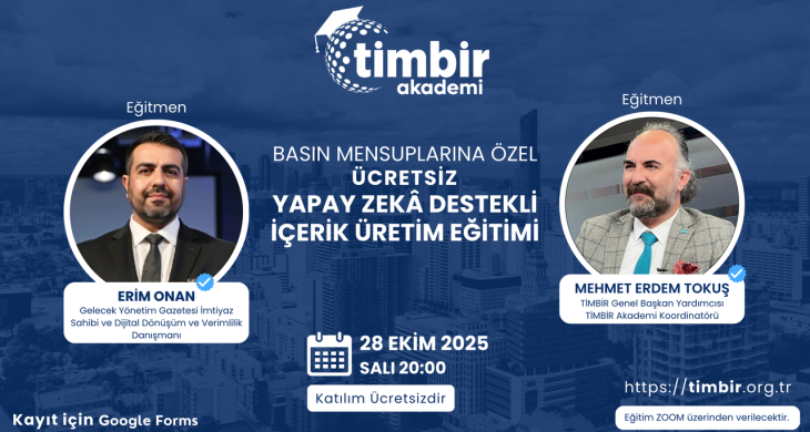 TİMBİR Akademi’den Ücretsiz Yapay Zekâ İçerik Üretim Eğitimi