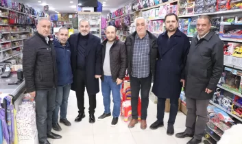 Başkan Alan’dan bayram öncesi esnaf ziyareti