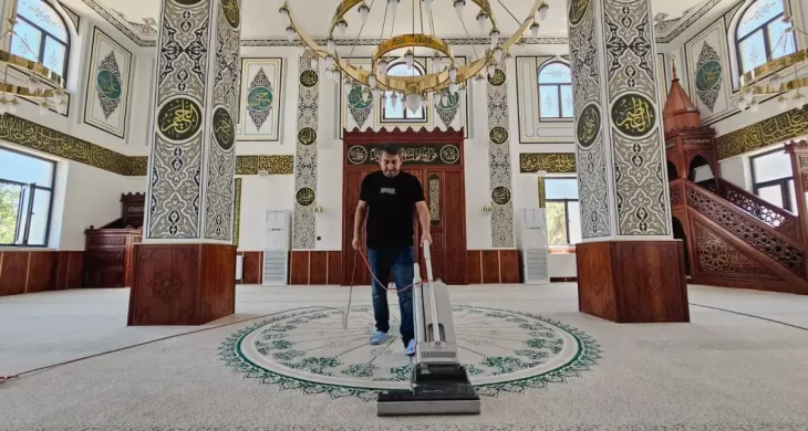 Battalgazi’de depremde yıkılan cami açılışa hazırlanıyor
