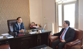 Başkan Yazgı İdare Mahkemesi Başkanı Erkan’ı Ziyaret etti